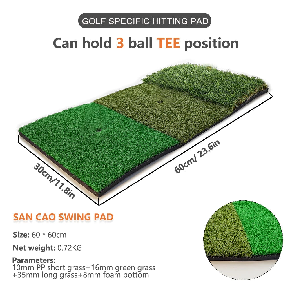 Backyard Golf Practice Mat – Fix Your Slice & Improve Irons at Home