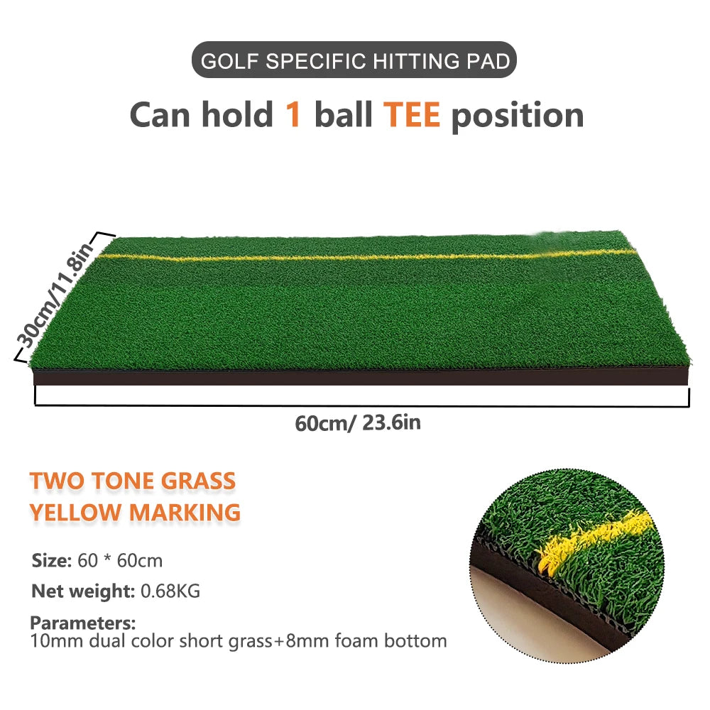 Backyard Golf Practice Mat – Fix Your Slice & Improve Irons at Home