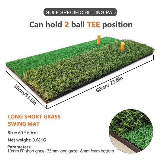 Backyard Golf Practice Mat – Fix Your Slice & Improve Irons at Home