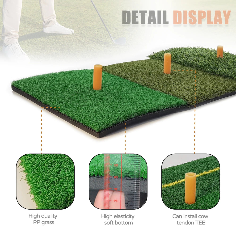 Backyard Golf Practice Mat – Fix Your Slice & Improve Irons at Home